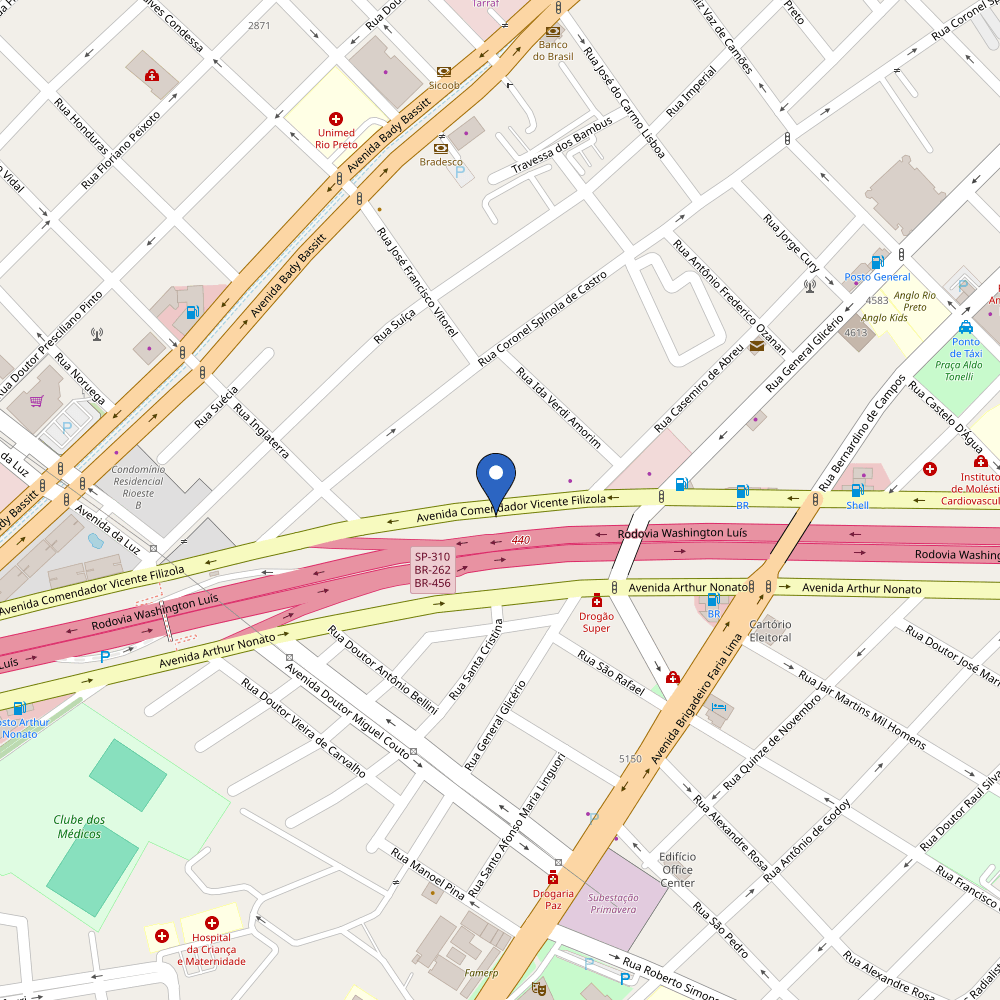 Mapa da estação GWM RIO PRETO