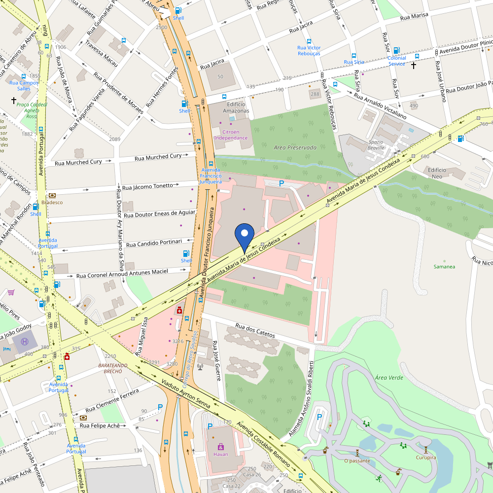 Mapa da estação Jeep