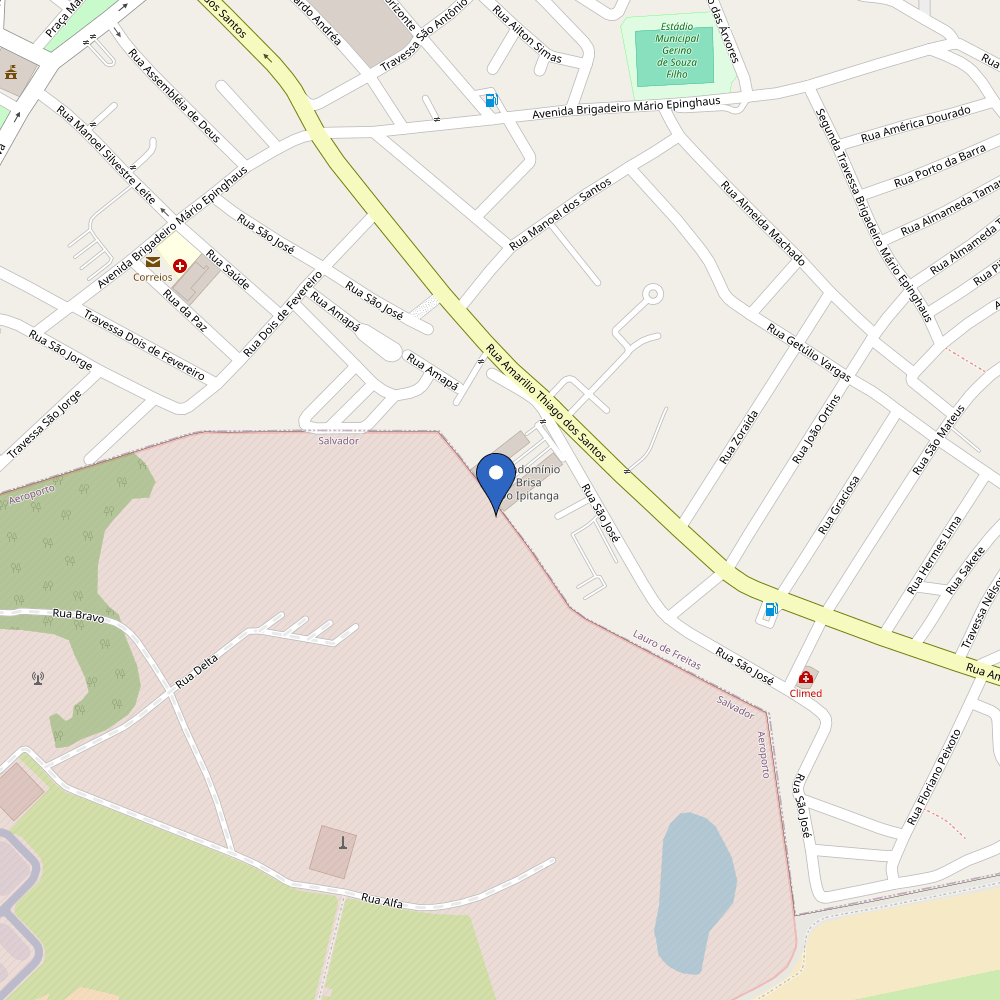 Mapa da estação Cond Brisas do Ipitanga