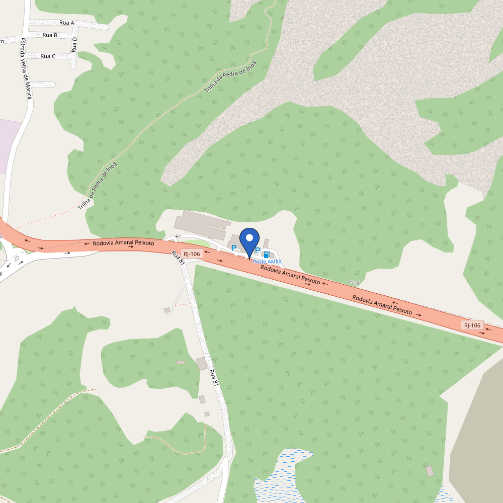 Mapa da estação O QUEIJÃO - sentido Niterói