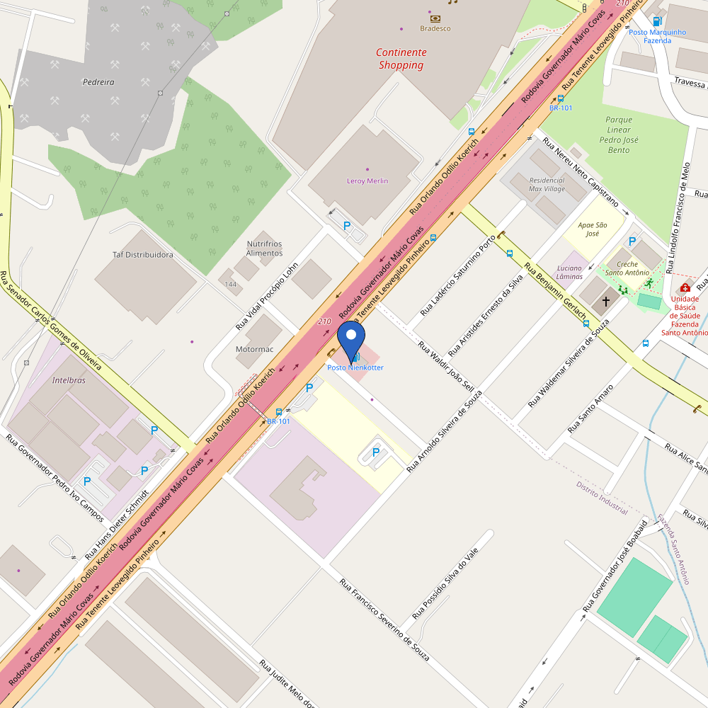 Mapa da estação carregador