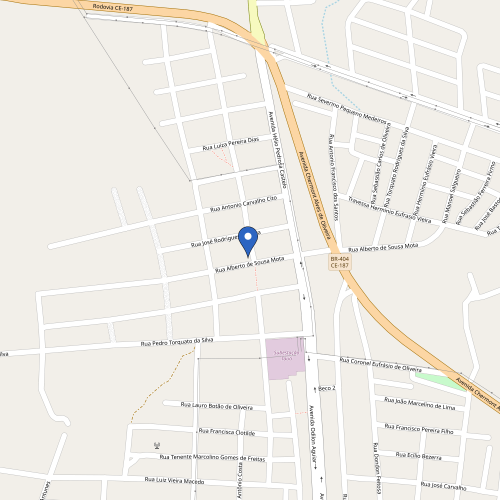 Mapa da estação Residência