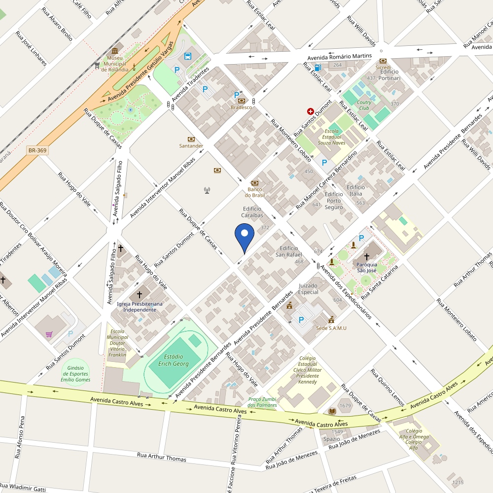 Mapa da estação Hotel Mirage