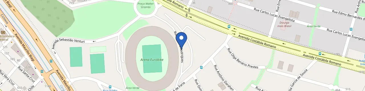 Mapa da estação Hard Rock Café Arena Eurobike
