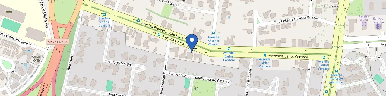 Mapa da estação BlueSol