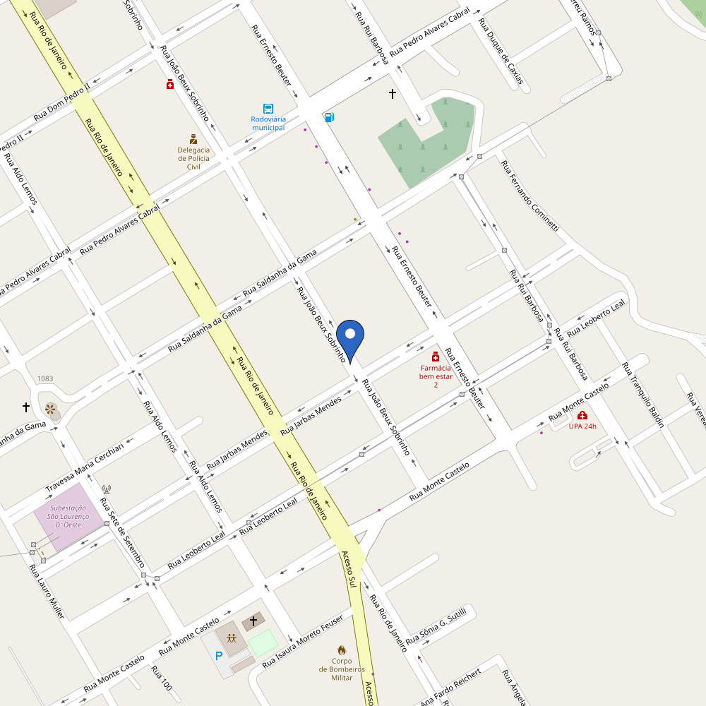 Mapa da estação TelliSolar