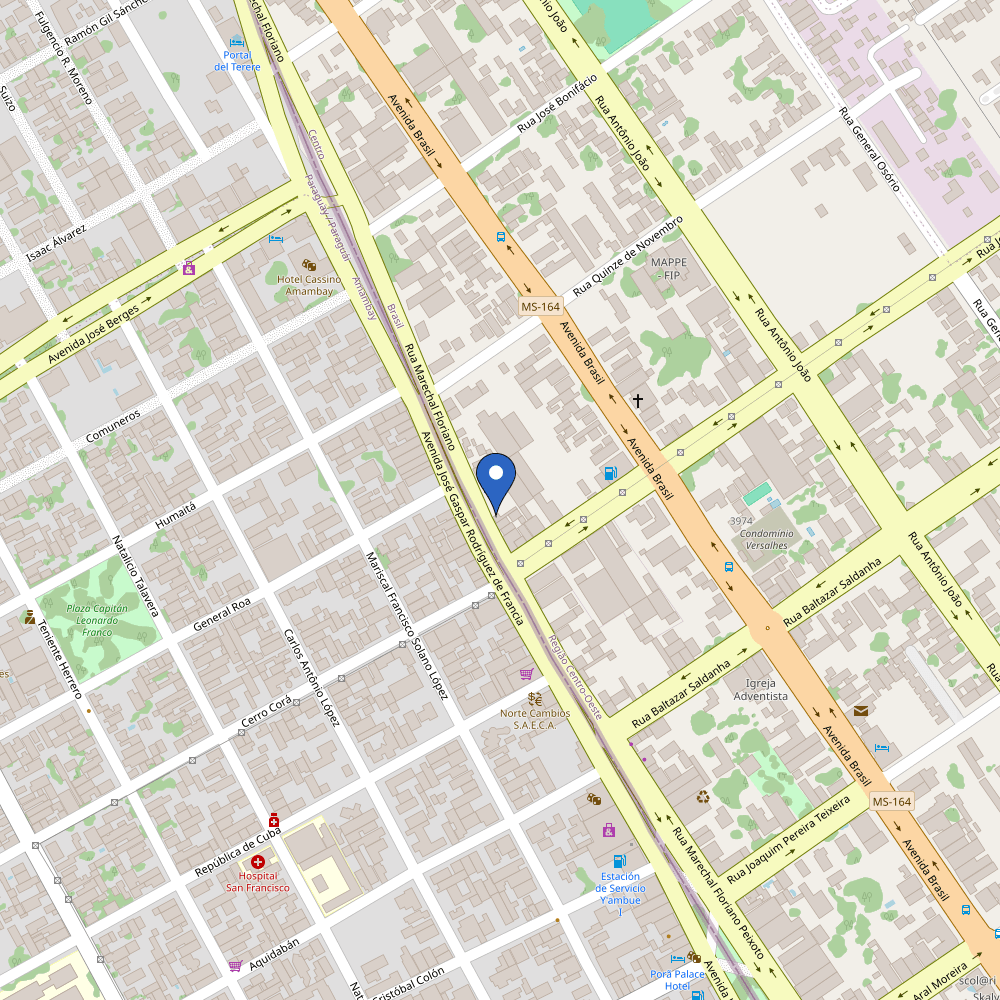 Mapa da estação Hotel Prime