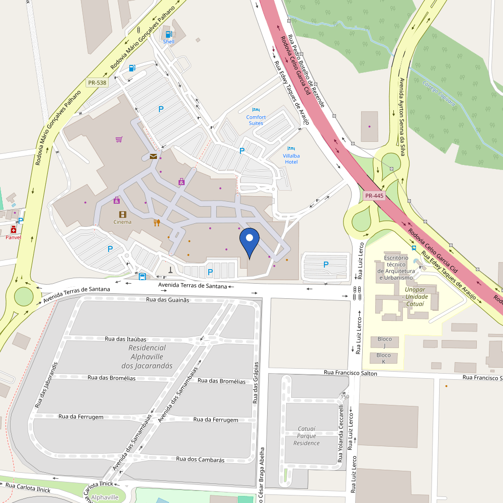 Mapa da estação Catuaí Shopping Londrina (1)
