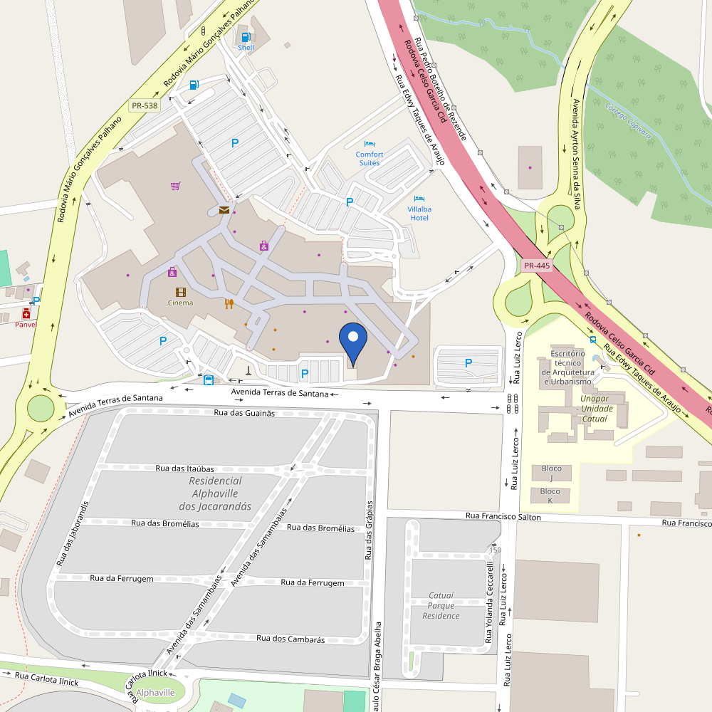 Mapa da estação Centauro