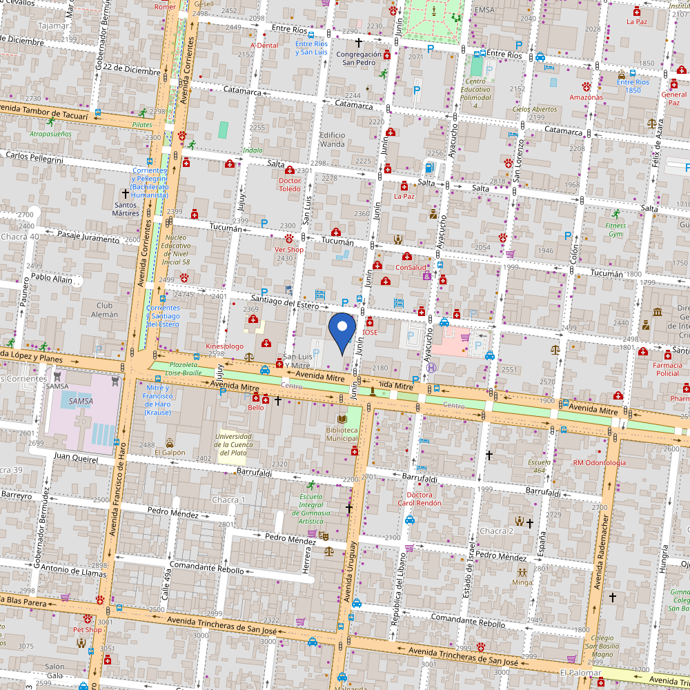 Mapa da estação Electro Misiones