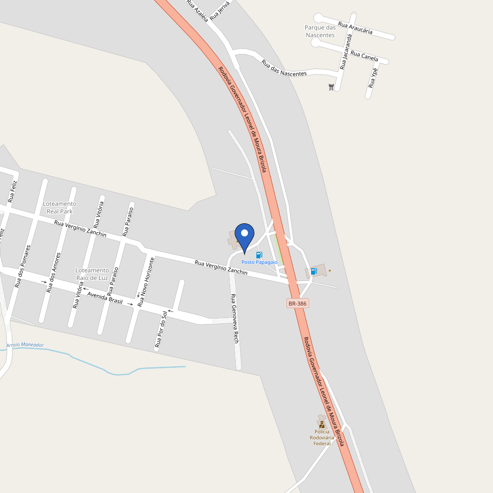 Mapa da estação POSTO PAPAGAIO