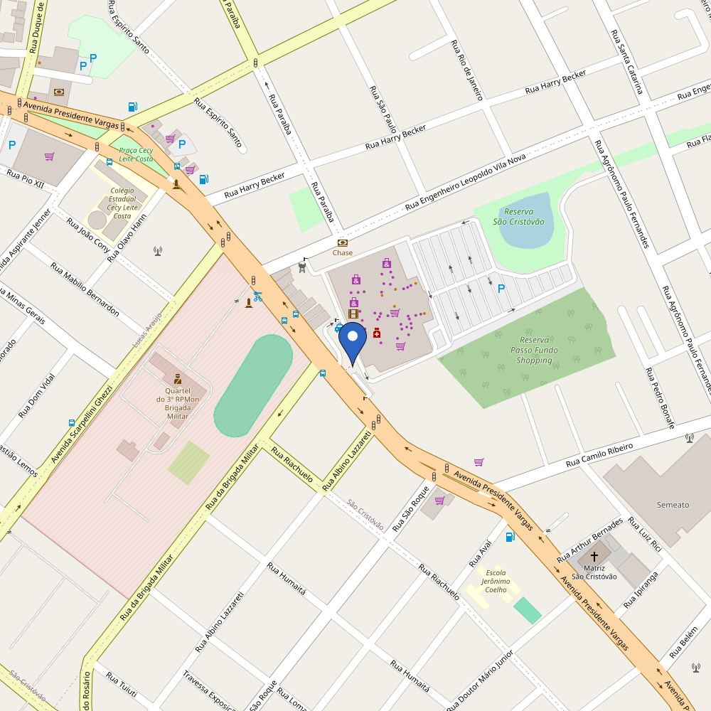 Mapa da estação Shopping Passo Fundo (1)