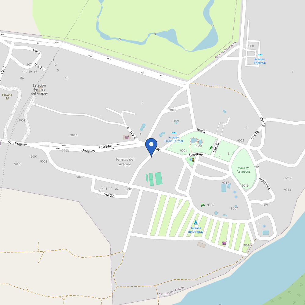 Mapa da estação Termas Arapey