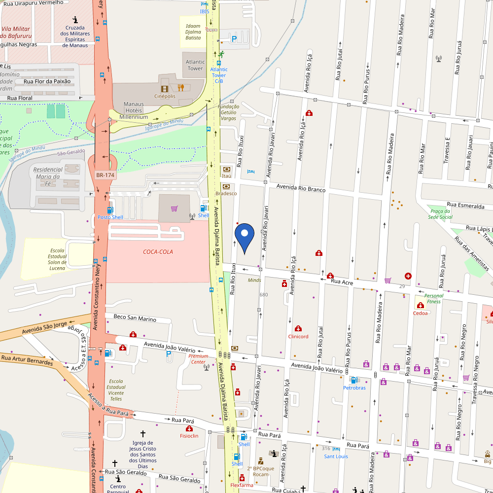 Mapa da estação Barollo