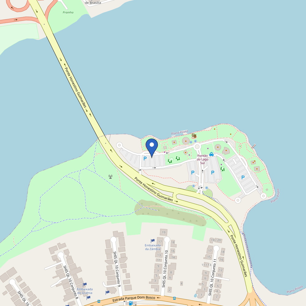Mapa da estação Pontão - Aragon - Volvo