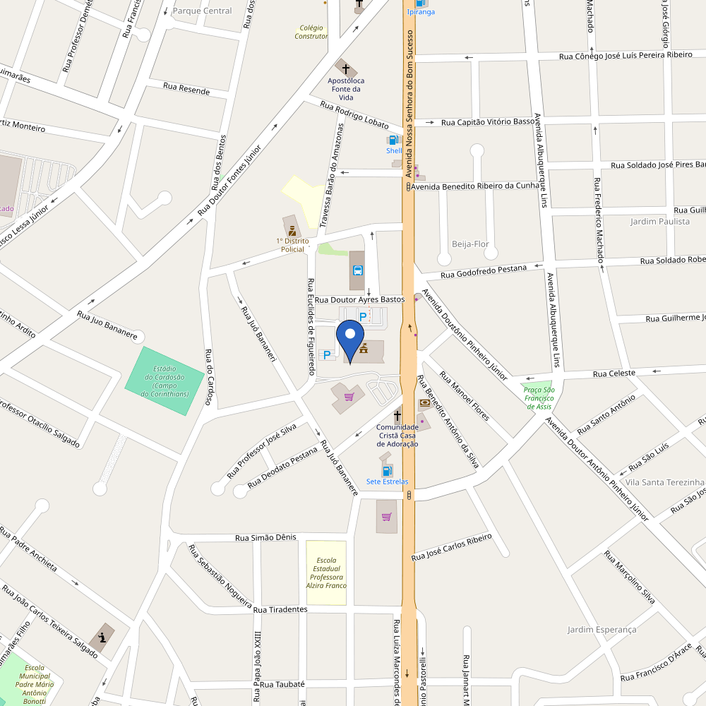 Mapa da estação não existe