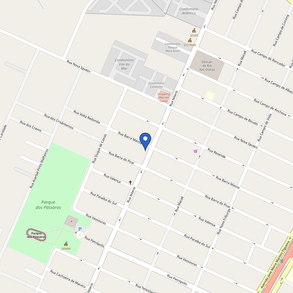 Mapa da estação Padaria Marilea