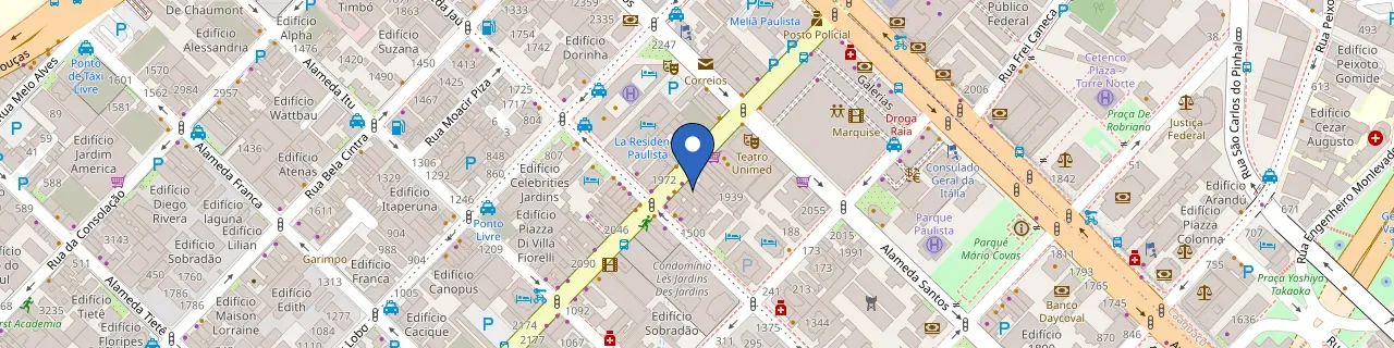 Mapa da estação Estacionamento Novo Stilo