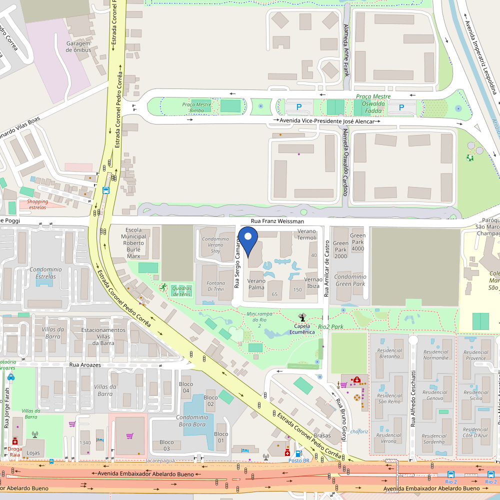 Mapa da estação Edifício Malaga