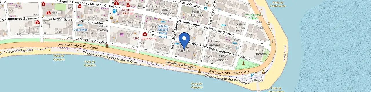 Mapa da estação Residência