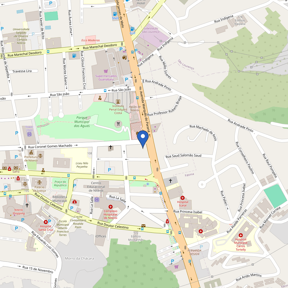 Mapa da estação GAC Lider
