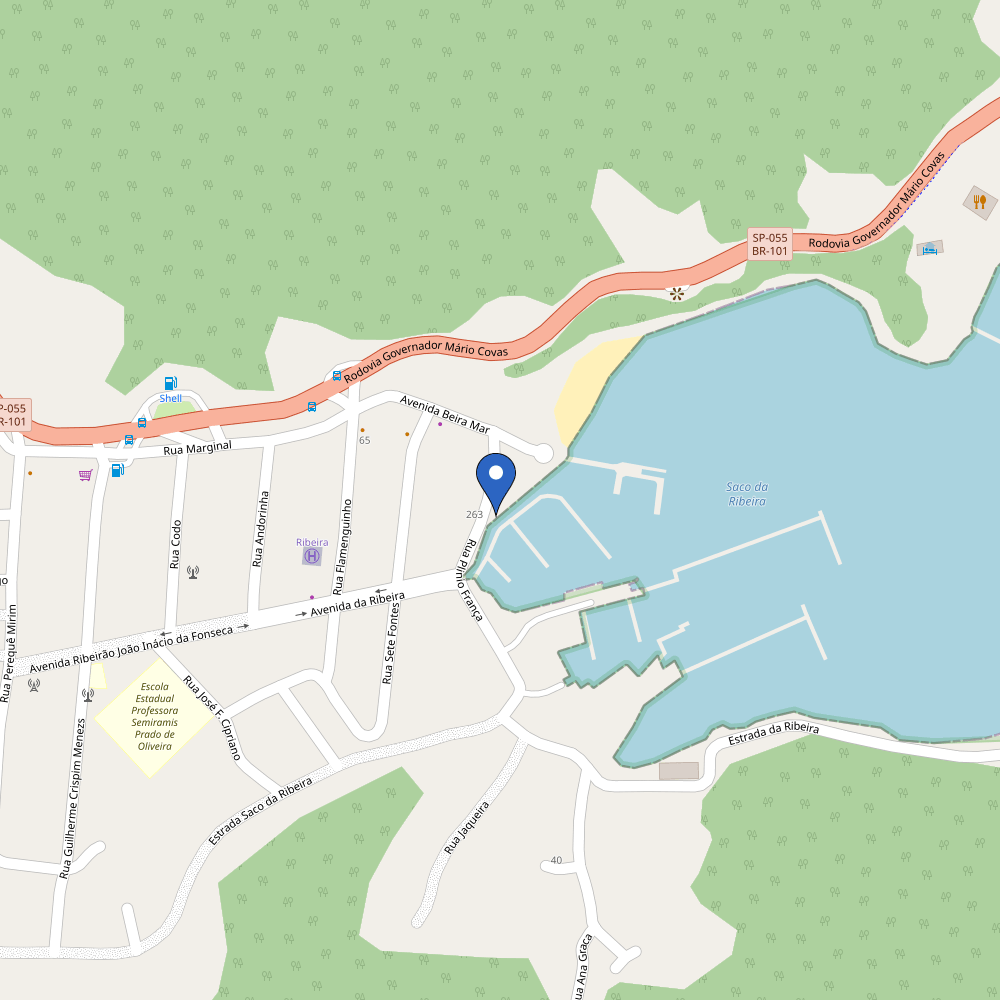 Mapa da estação Ribeira Mall