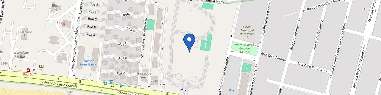 Mapa da estação Oceanfront Resort - Building 3