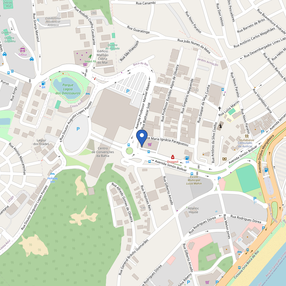 Mapa da estação Hiper Ideal Armação