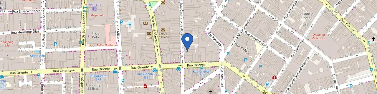 Mapa da estação H. O. Park