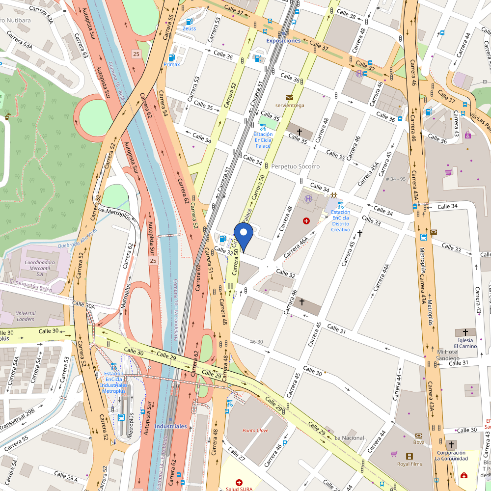 Mapa da estação Chevrolet - Autolarte Palace
