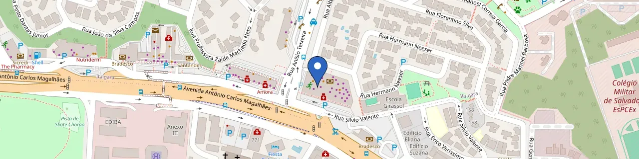 Mapa da estação Shopping Itaigara