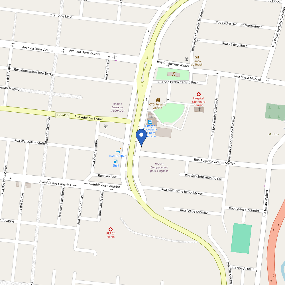 Mapa da estação Agrotecnica Berwanger