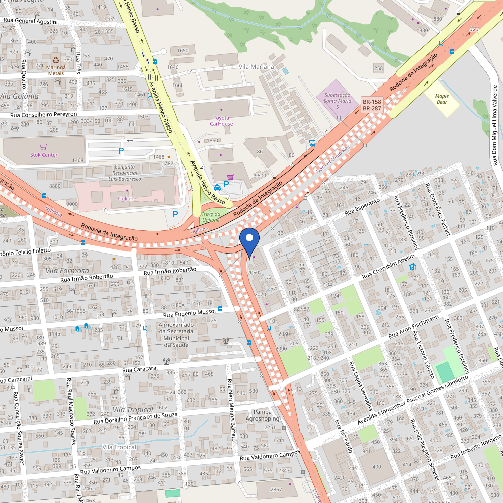 Mapa da estação Mademax Pneus