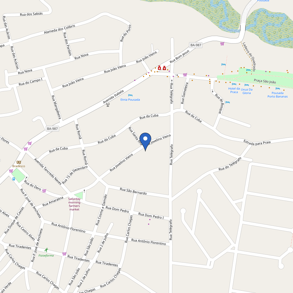 Mapa da estação Pousada Jacarandá by Rivaj