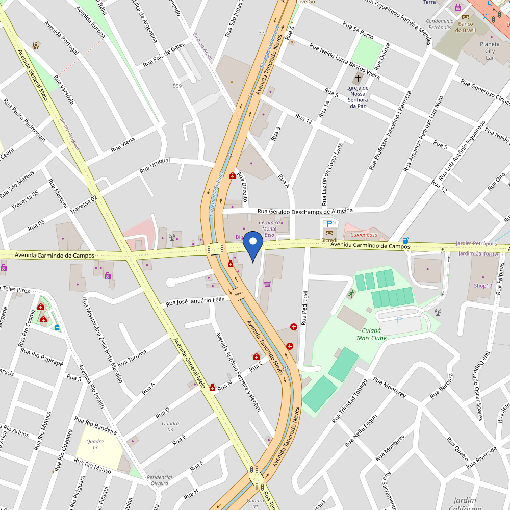 Mapa da estação Eletro Fios