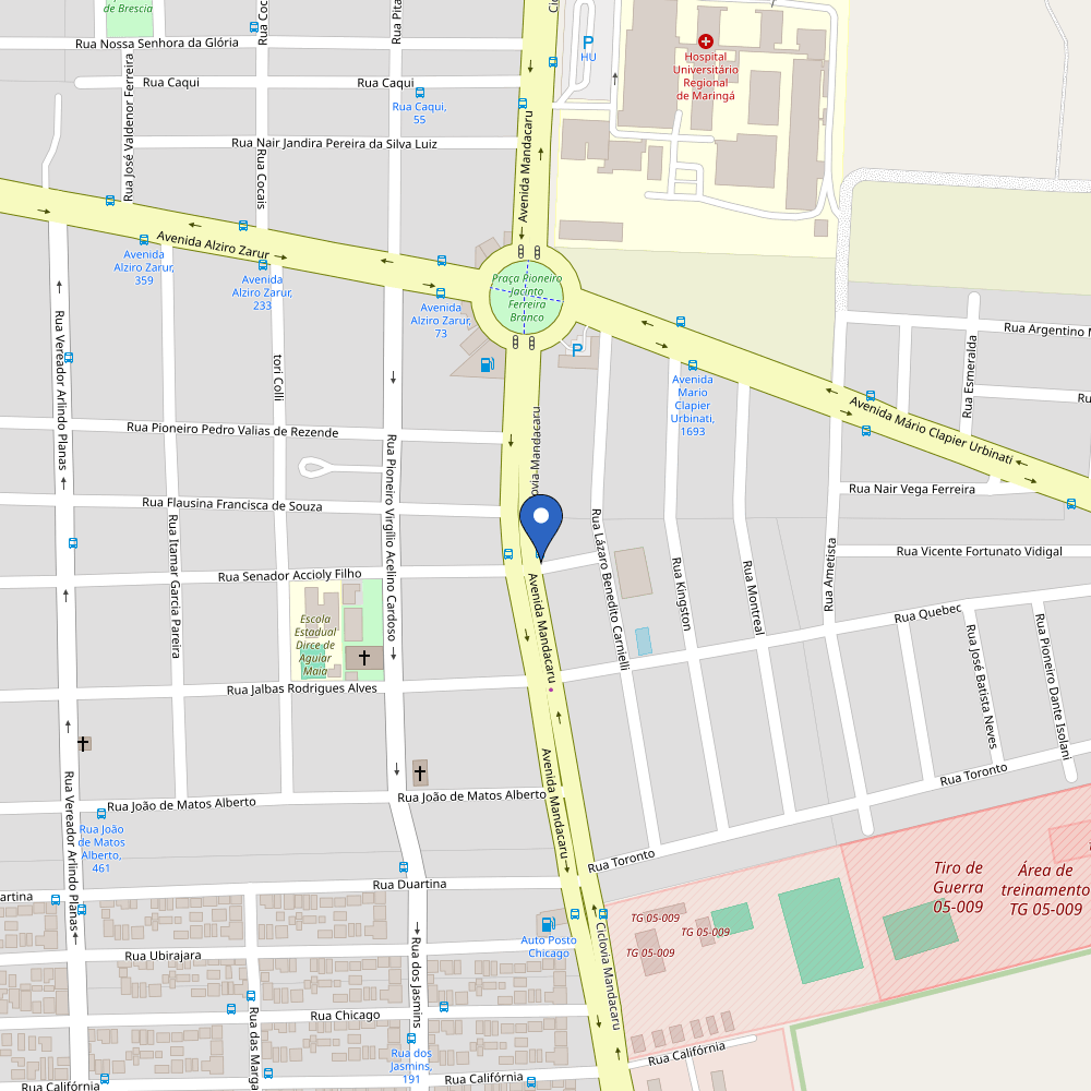 Mapa da estação Posto Canadá (Coming Soon)