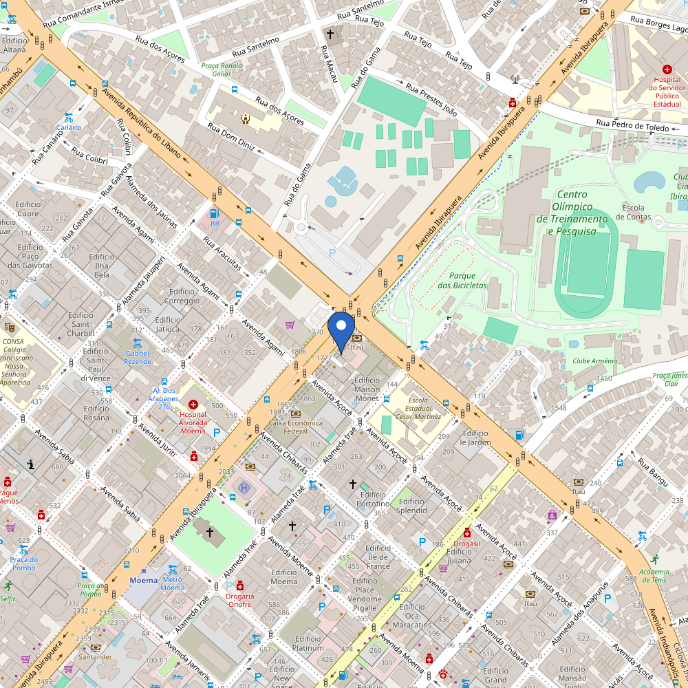 Mapa da estação Torre Verona - Zletric