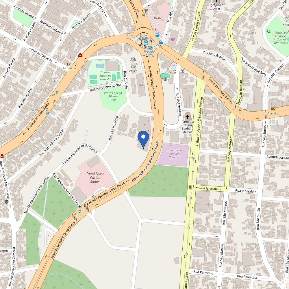 Mapa da estação Superauto Ford