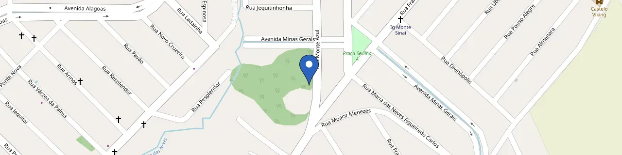 Mapa da estação Sítio Esperança E Fé