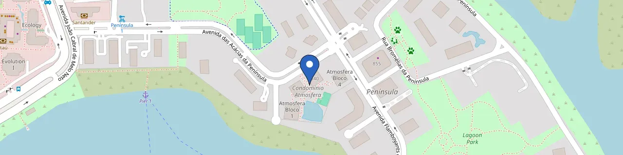 Mapa da estação Condomínio Atmosfera