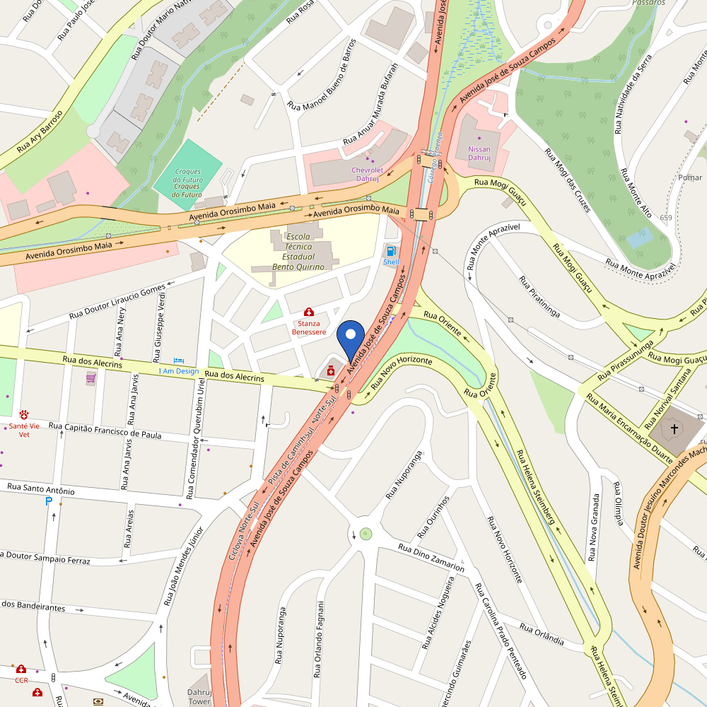 Mapa da estação André Veículos Campinas