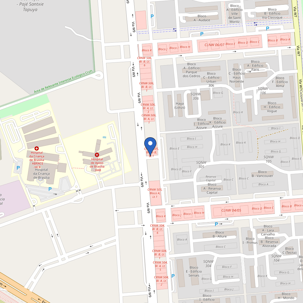 Mapa da estação Poraquê Recargas - Noroeste (Posto Wave)