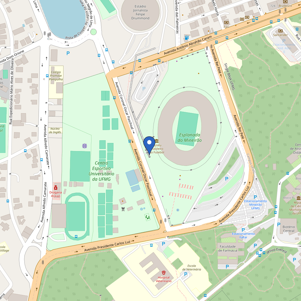 Mapa da estação Mineirão