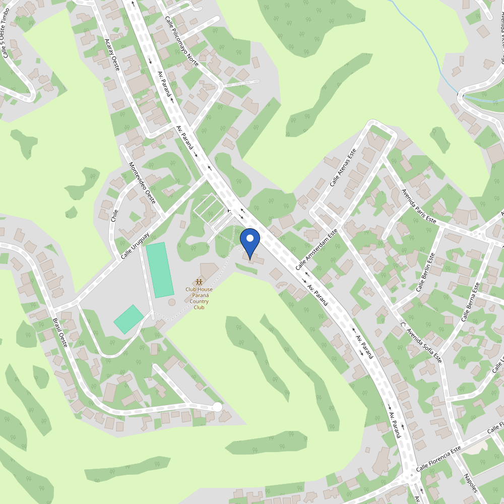Mapa da estação Paraná Country Club
