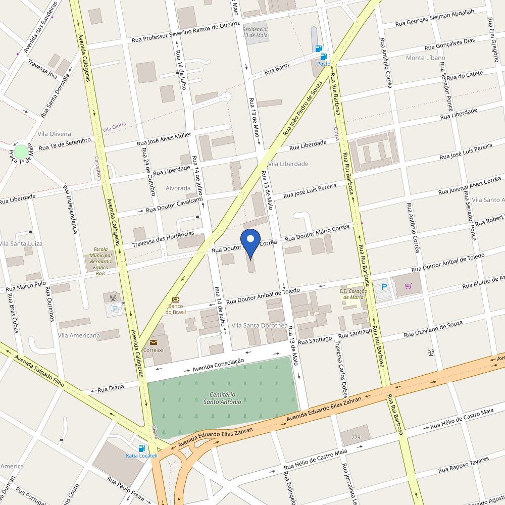 Mapa da estação Multicoisas Franquias