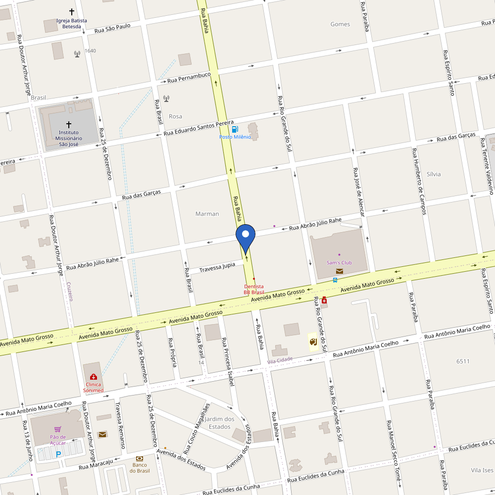 Mapa da estação Luminares Energia Solar Fotovoltaica