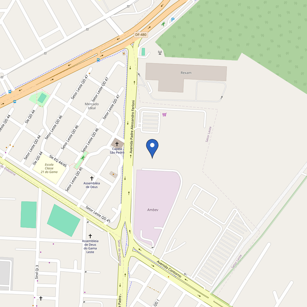 Mapa da estação Super Adega - GAMA