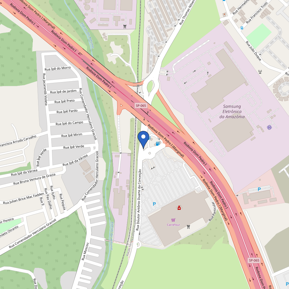 Mapa da estação Posto Carrefour Campinas