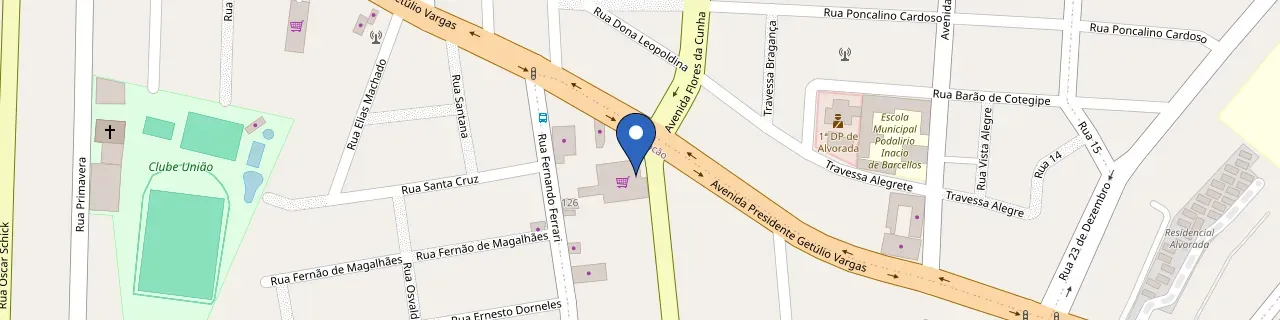 Mapa da estação Luminova Baita Super F2