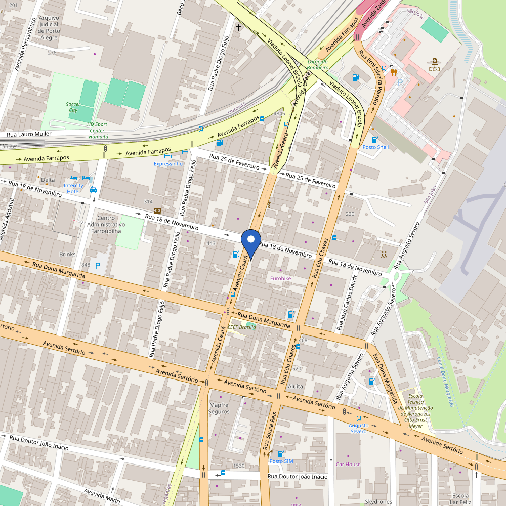 Mapa da estação IESA BYD